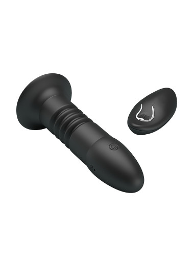 MR PLAY - VIBRATING ANAL PLUG 4 vibrations 4 thrusting Remote Control