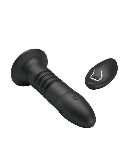 MR PLAY - VIBRATING ANAL PLUG 4 vibrations 4 thrusting Remote Control