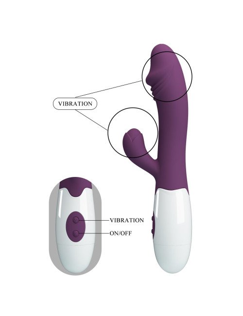 Pretty Love Snappy Dark Purple - 30 funkcji wibracji
