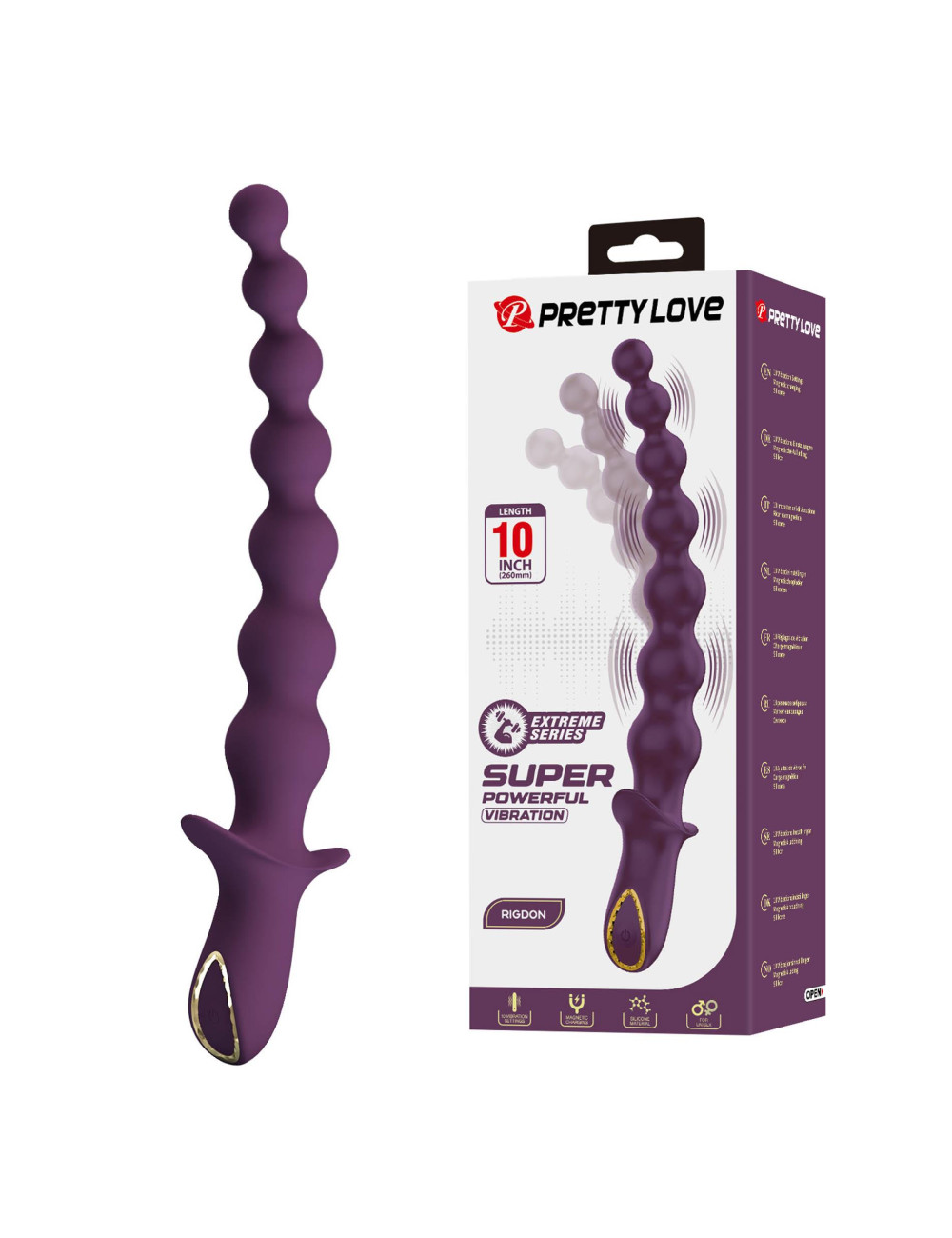 Pretty Love Rigdon Vibrating Anal Beads