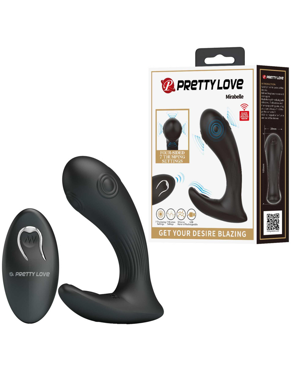 Pretty Love Mirabelle Remote Thrusting G-Spot Vibrator