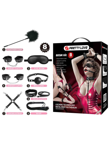 Pretty Love 8-Piece BDSM Bondage Kit
