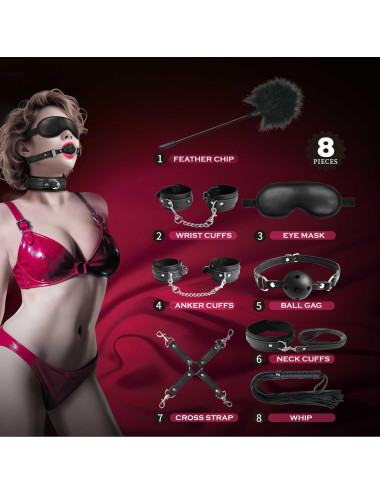 Pretty Love 8-Piece BDSM Bondage Kit