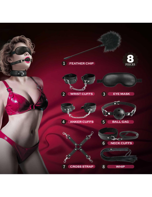Pretty Love 8-Piece BDSM Bondage Kit