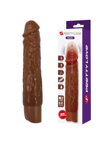 Pretty Love Kessler Brown Thrusting Vibrating Dildo