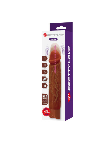 Pretty Love Kessler Brown Thrusting Vibrating Dildo