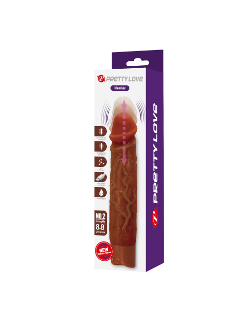 Pretty Love Kessler Brown Thrusting Vibrating Dildo