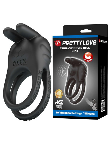 Pretty Love Sini Vibrating Rabbit Penis Ring