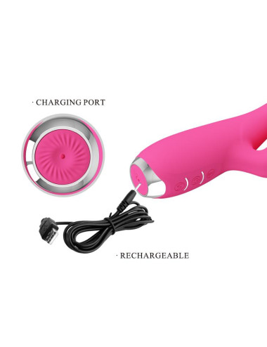 PRETTY LOVE - GLORIA Pink, 12 vibration functions 3 pulse wave settings Memory function