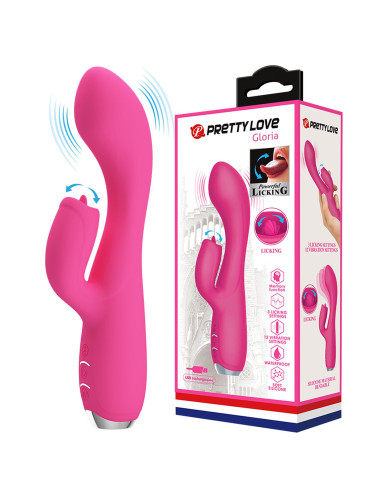 PRETTY LOVE - GLORIA Pink, 12 vibration functions 3 pulse wave settings Memory function