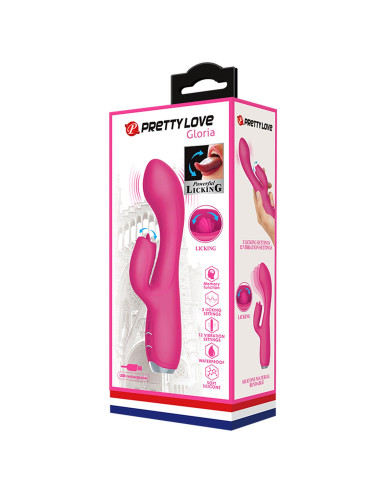 PRETTY LOVE - GLORIA Pink, 12 vibration functions 3 pulse wave settings Memory function