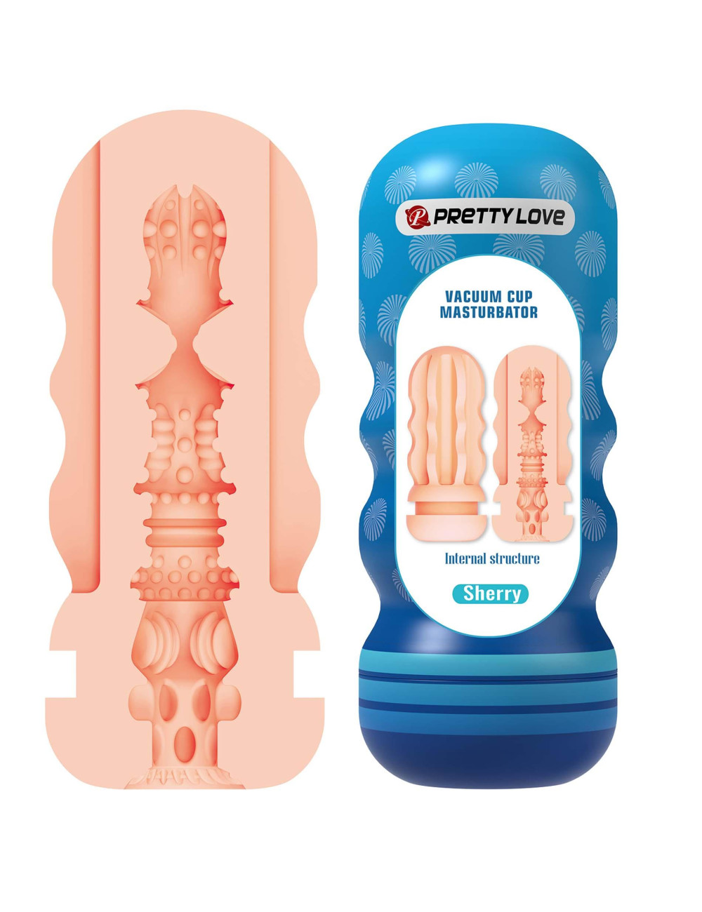 Pretty Love Sherry Multi-Texture Vacuum Cup Masturbator