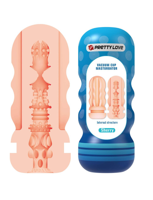 Pretty Love Sherry Multi-Texture Vacuum Cup Masturbator
