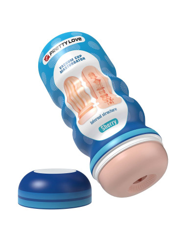 Pretty Love Sherry Multi-Texture Vacuum Cup Masturbator