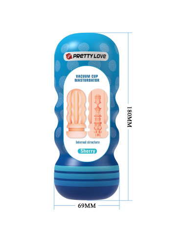Pretty Love Sherry Multi-Texture Vacuum Cup Masturbator