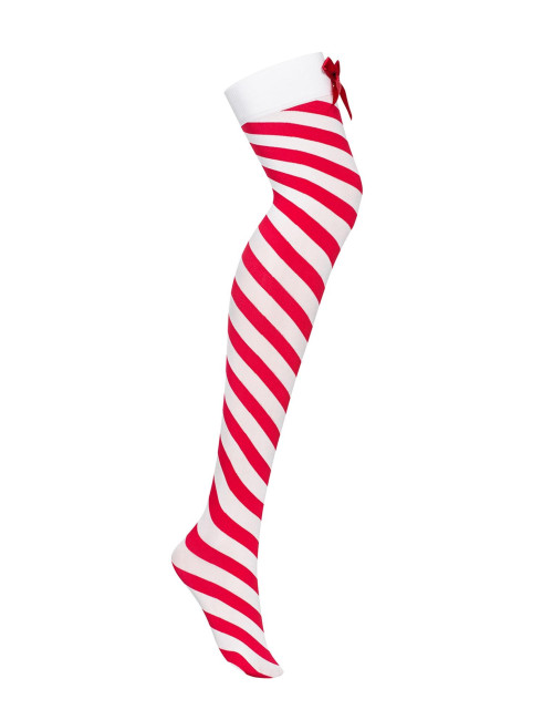 Obsessive Kissmas Czerwone Pończochy S/M