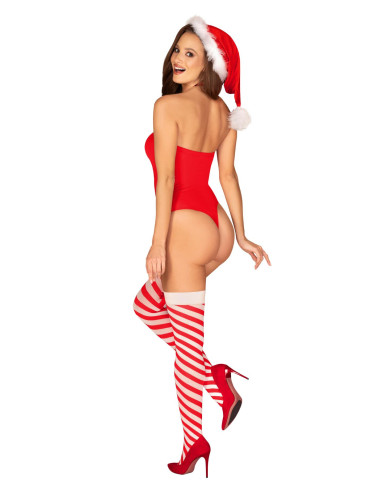 Bielizna-Kissmas pończochy czerwone  S/M