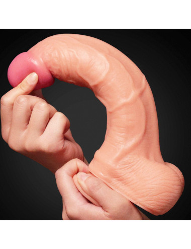 10 Dual Layer Platinum Silicone Cock
