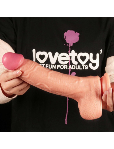 10 Dual Layer Platinum Silicone Cock