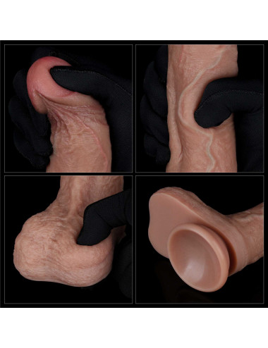 8.5'' Dual Layered Silicone Cock