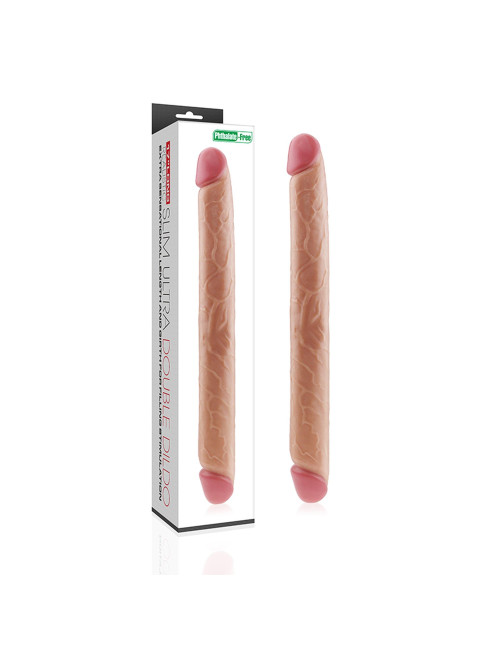 17 King Size Realistic Slim Ultra Double Dildo
