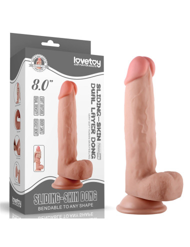 8'' Sliding-Skin Dildo