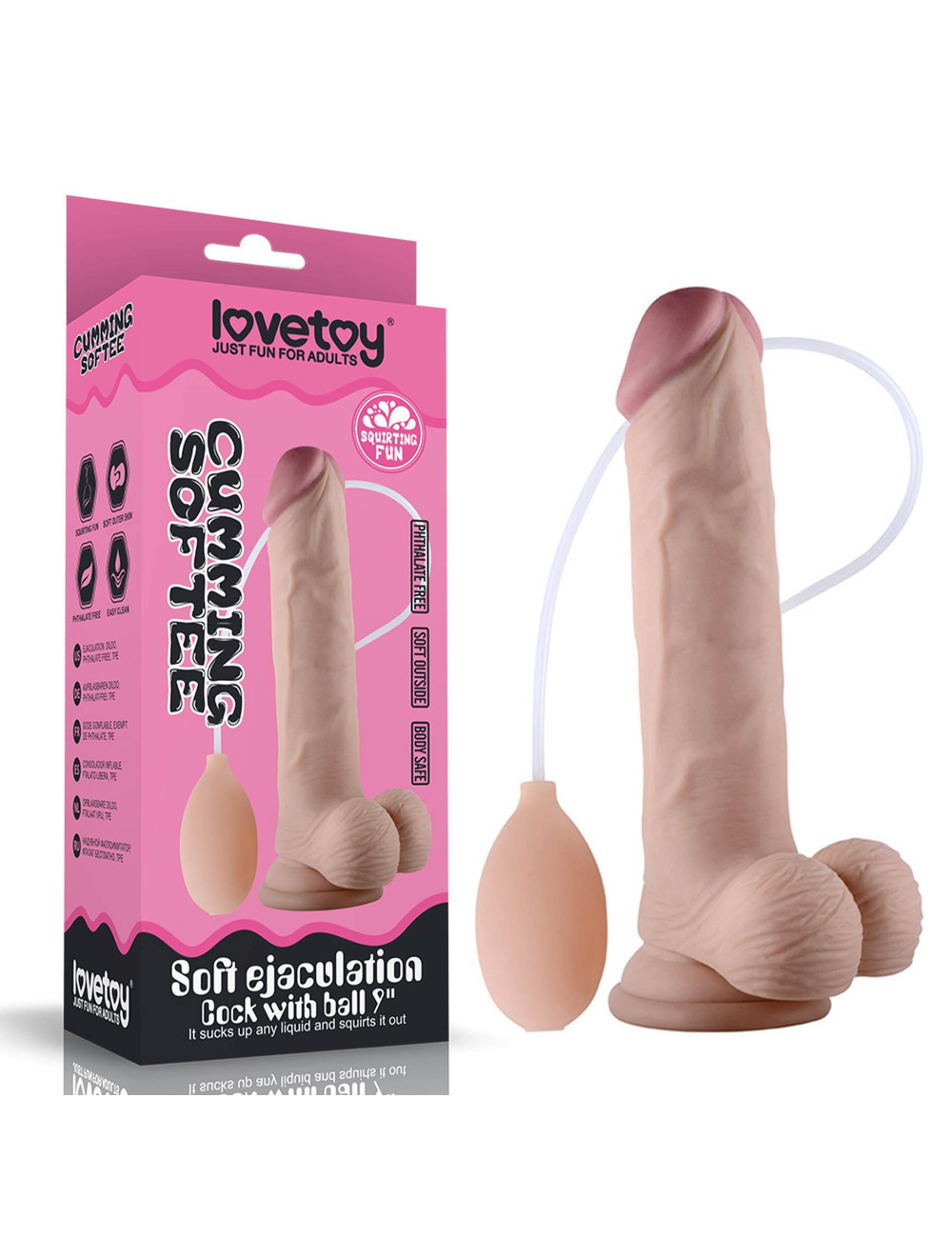 9 Soft Ejaculation Cock With Ball