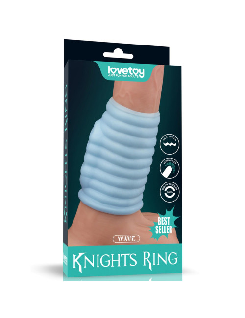 Vibrating Wave Knights Ring (Blue)