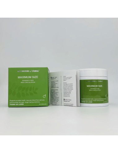 MAXIMUM SIZE - 60 Capsules