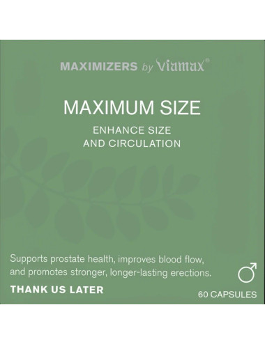 MAXIMUM SIZE - 60 Capsules