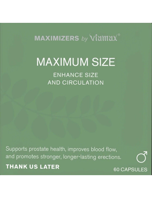 MAXIMUM SIZE - 60 Capsules