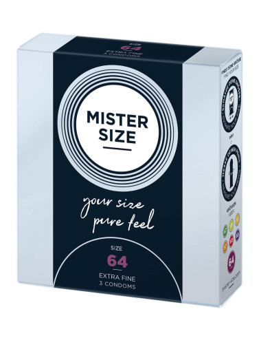MISTER SIZE 64mm Condoms 3pcs